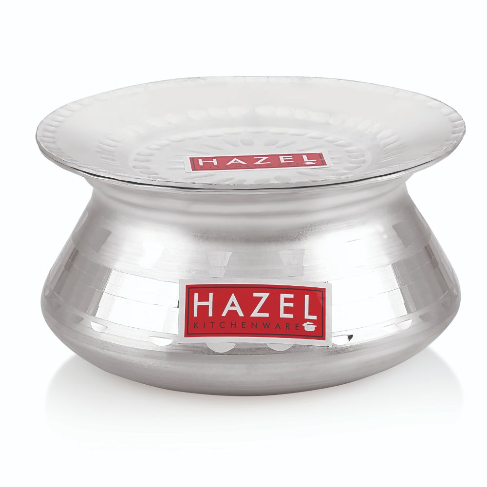 Aluminium Hammered Handi with Lid – 1.9 L, 20cm