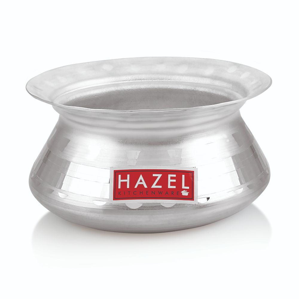 Aluminium Hammered Handi with Lid – 1.9 L, 20cm