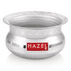 Aluminium Hammered Handi with Lid – 2 L, 18.5 cm