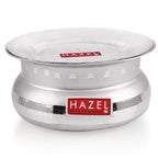 Aluminium Hammered  Dhari Patiya with Lid – 2.9 L, 21.5 cm