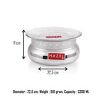 Aluminium Hammered Handi with Lid – 3.2 L, 22.5cm