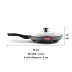 Non Stick Appe Maker with Glass Lid – 12 Cavity