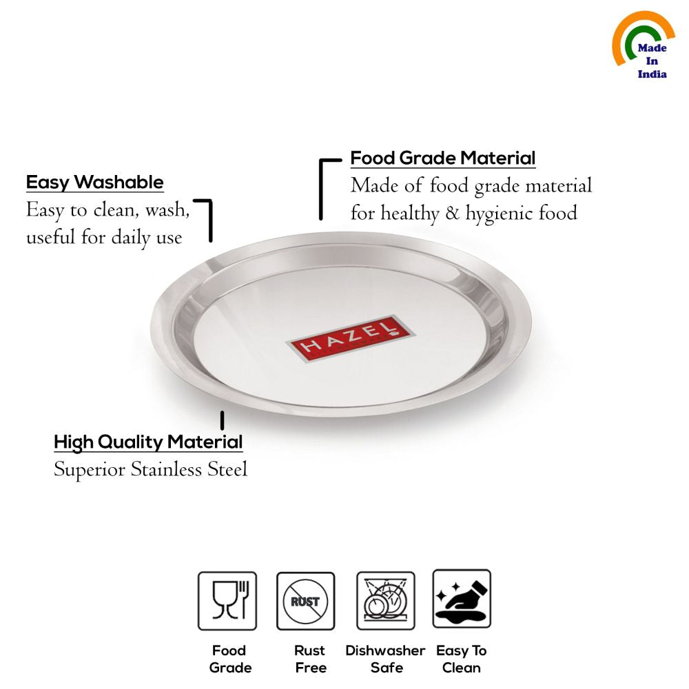 Stainless Steel Lid Set for Kadhai Tope, Durable Multi Sizes - alternate view 3
