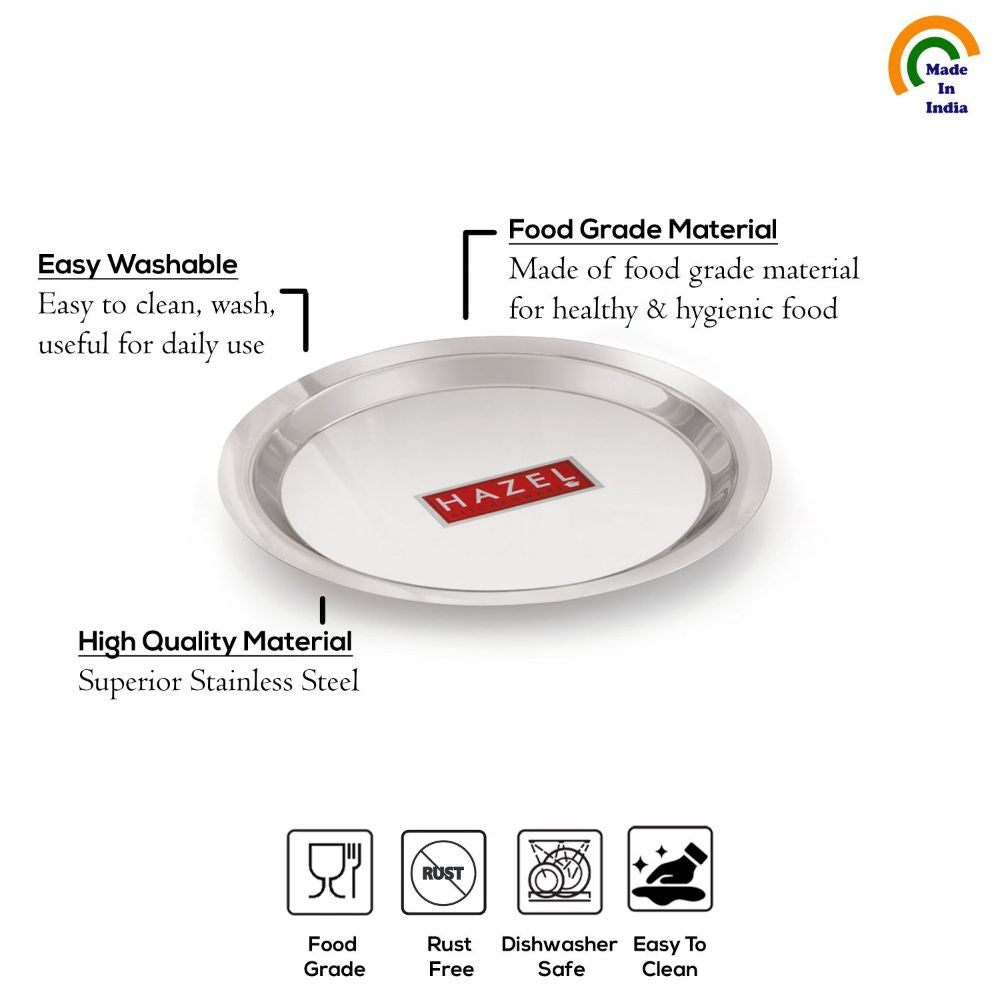 Stainless Steel Lid for Kadhai/Tope – 13.5cm