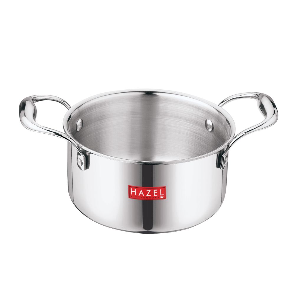 Triply Stainless Steel Casserole with Lid Induction Cook & Serve