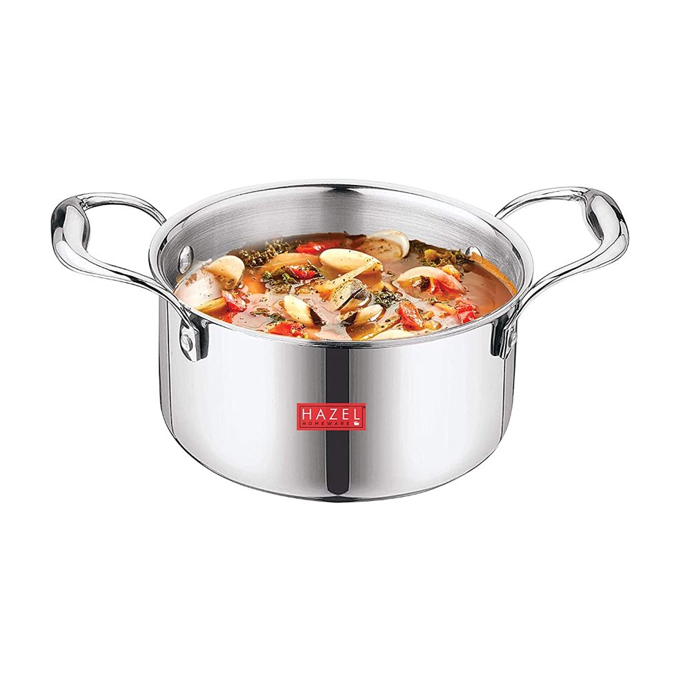 Triply Stainless Steel Casserole with Lid Induction Cook & Serve