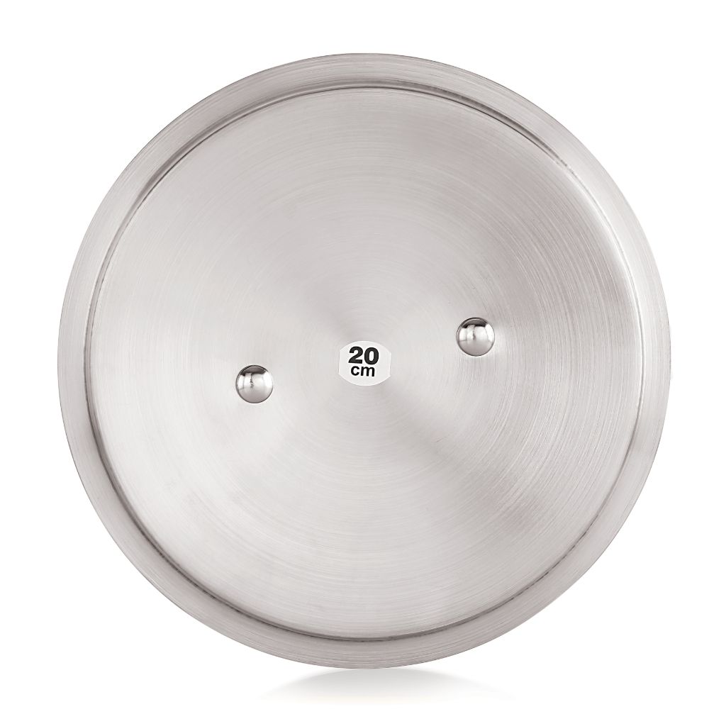 Stainless Steel Cookware Lid With Handle -  (Outer Diameter 28 cm, Inner Diameter 26 cm)