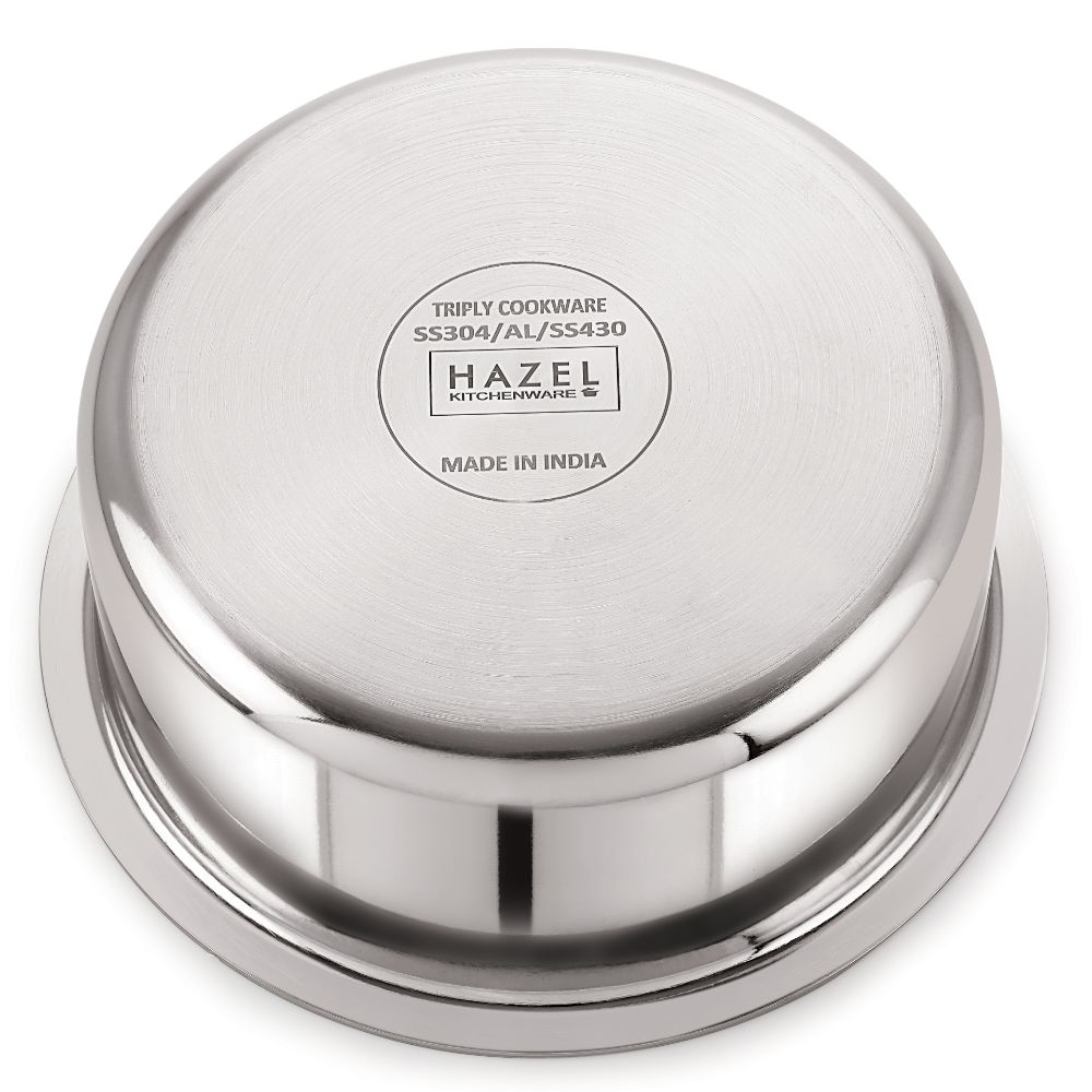 Stainless Steel Triply Tope with Lid, Induction Compatible Pot