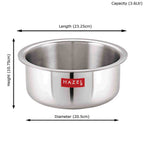 Triply Stainless Steel  Tope with Induction Base, 3 L, 20.5 cm