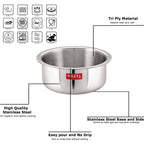 Triply Stainless Steel  Tope with Induction Base, 3 L, 20.5 cm
