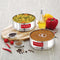 Stainless Steel Round 6L Pressure Cooker Dabba Set Of 2, 1150ML