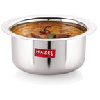 Stainless Steel Mini Patila Set of 3 – Round Bottom (300,500, 800 ML)