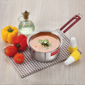 Stainless Steel Saucepan with Fixed Rubber Handle - 760ML