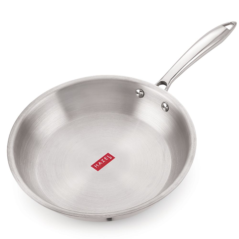 Steel Triply Stainless Fry Pan, 1.5 L, 22 cm |Induction Base