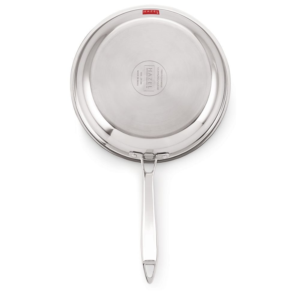 Triply Stainless Steel Induction Bottom Fry Pan, 1.8 L, 24 cm