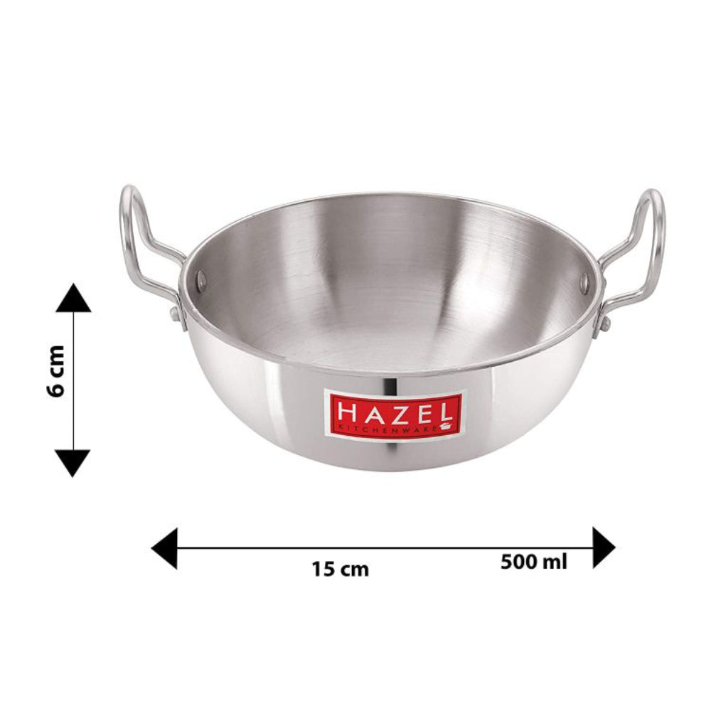 Aluminium Kadai With Handle -  4mm (500ML)