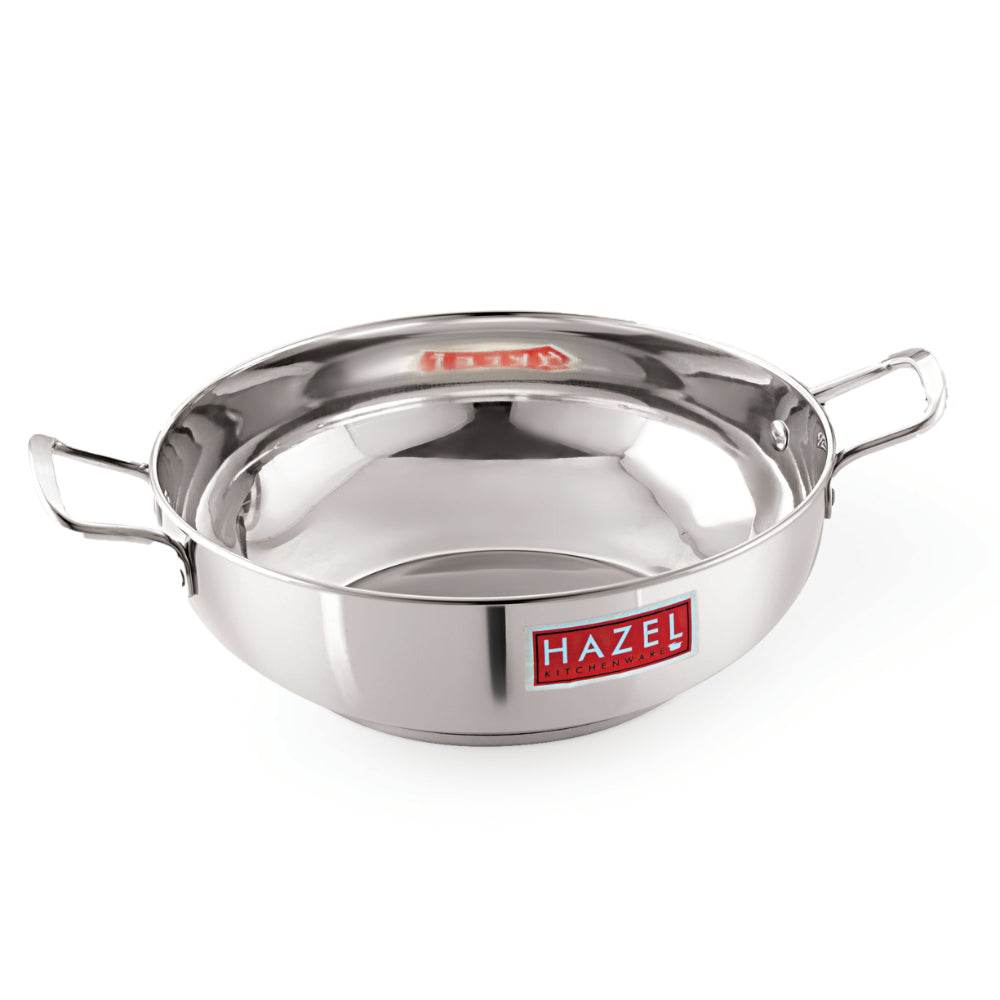 Stainless Steel Induction Bottom Kadai -  4L, 27cm