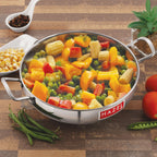 Stainless Steel Induction Bottom Kadai -  4L, 27cm