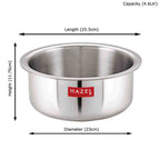 Triply Stainless Steel  Tope with Induction Base, 4.6 L, 23 cm