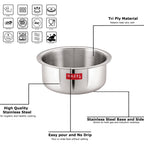 Triply Stainless Steel  Tope with Induction Base, 4.6 L, 23 cm