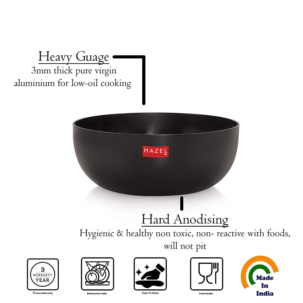 Deep Hard Anodised Aluminium Tasra 1800 ml, 19.8 cm