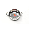 Stainless Steel Hammered Deep Kadai, 700ML -15.5cm