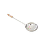 Jumbo Steel Tadka Pan – Long Wooden Handle, 600 ML - 28cm