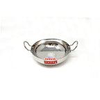 Stainless Steel Hammered Deep Kadai, 1350ML -20.5cm