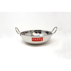 Stainless Steel Hammered Deep Kadai, 1350ML -20.5cm