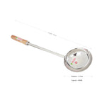 Jumbo Steel Tadka Pan – Long Wooden Handle, 600 ML - 28cm