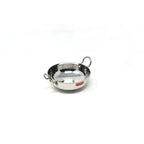 Stainless Steel Hammered Deep Kadai, 700ML -15.5cm