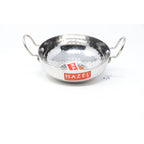 Stainless Steel Hammered Deep Kadai, 1 L -18cm