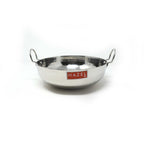 Stainless Steel Hammered Deep Kadai, 3.45 L -27cm