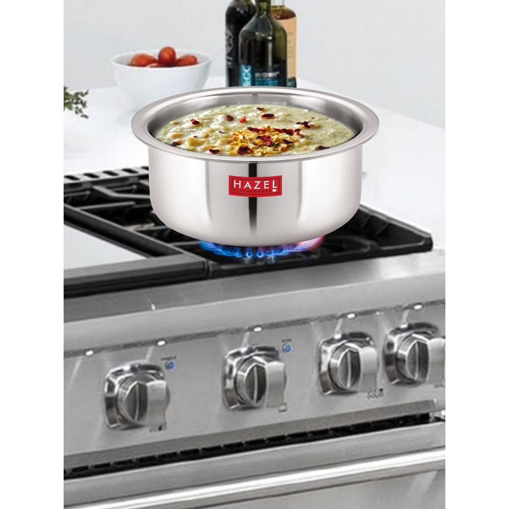 Triply Stainless Steel  Tope with Induction Base, 2 L, 18.5 cm
