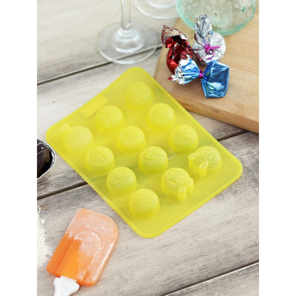 Silicone Smiley Chocolate Mould, 10 Cavity
