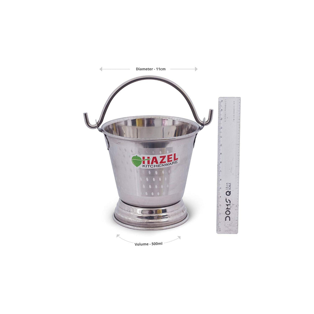 Stainless Steel Serving Bucket for Dal & Curry, 500ML