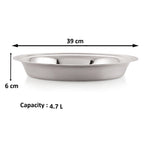 Stainless Steel Parat (Atta Kneading Plate) 39 cm, 4700 ML