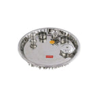 Steel Ghungroo Pooja Thali