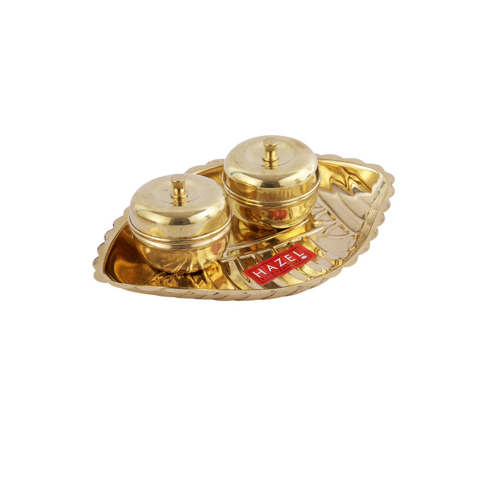 Brass Shank Karma Pooja Aarti Thali