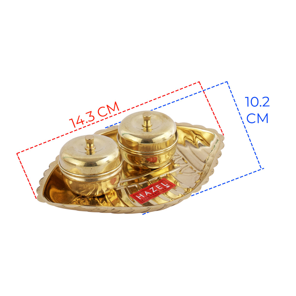 Brass Shank Karma Pooja Aarti Thali