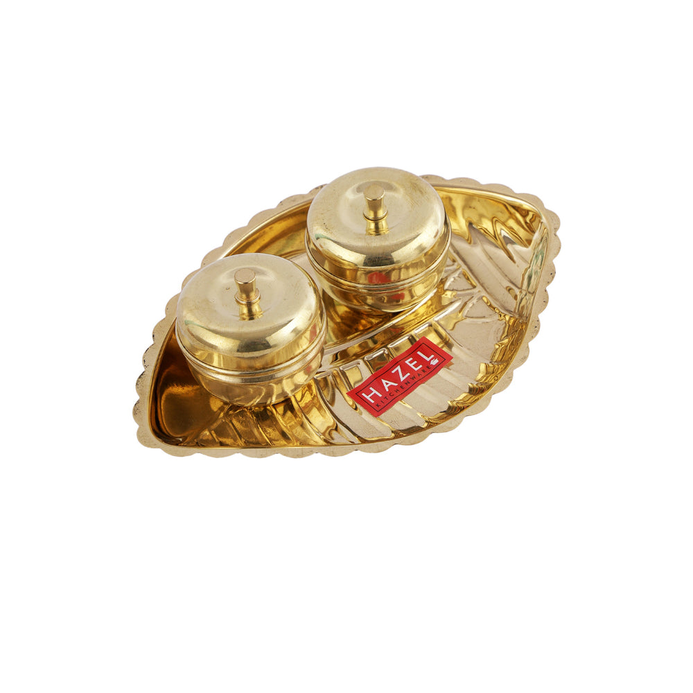 Brass Shank Karma Pooja Aarti Thali