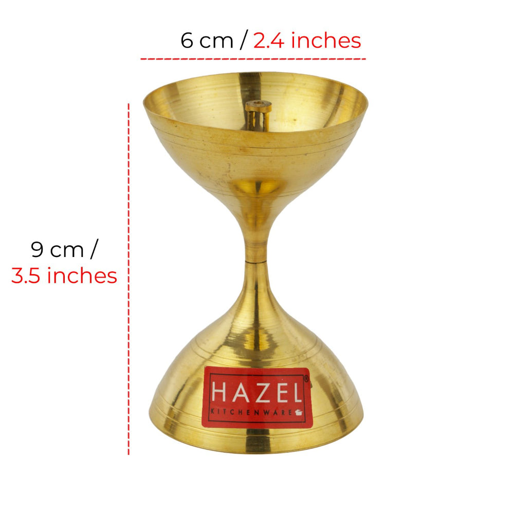 Nanda Brass Diya for Pooja - Deep Oil Lamp