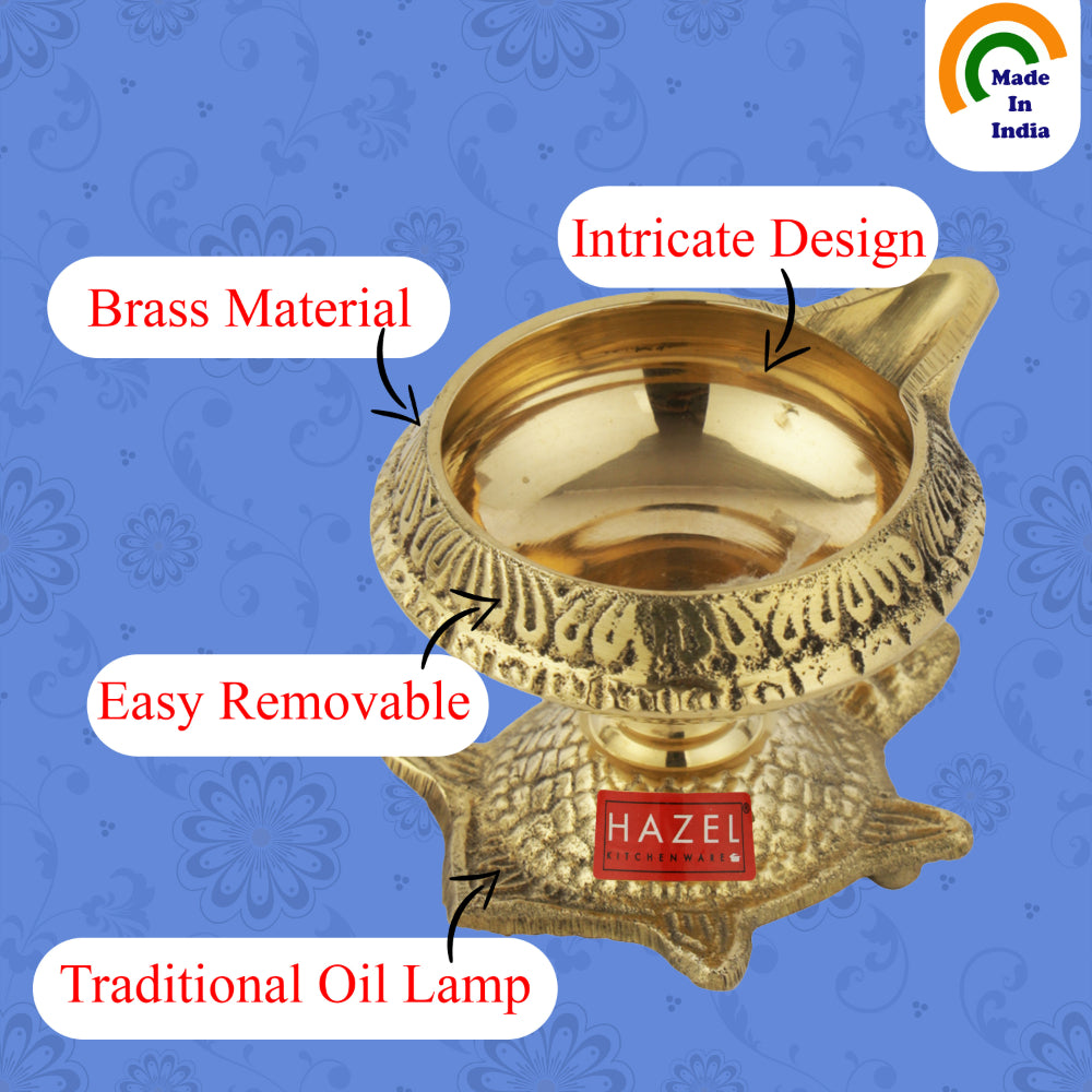 Brass Tortoise (Kachua) Diya
