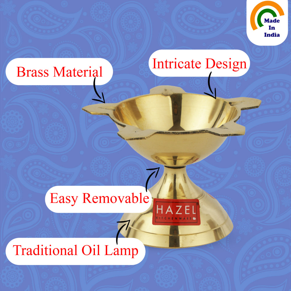 Brass Punch Deevi /Diya - Oil Lamp