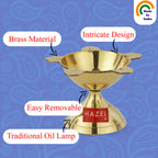 Brass Punch Deevi /Diya - Oil Lamp