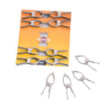 Stainless Steel Round Clips - 12 pc