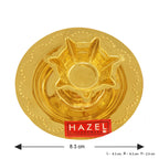 Small Brass Diya Thali, 8cm