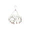 Stainless Steel Kids Cloths Hanger With 24 Clips