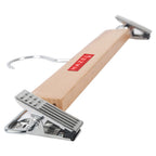 Wooden Hanger For Clothes with Steel Clips - 13 Inch
