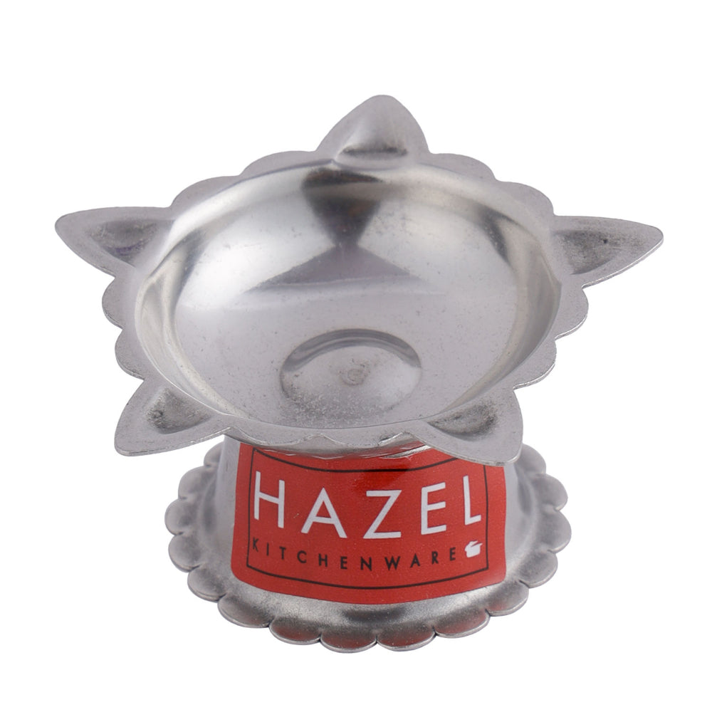 Panchwati Stainless Steel Diya – 5 Wati (6 × 3 cm)